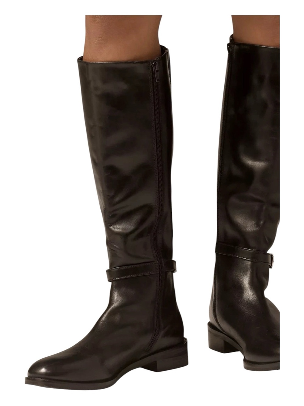 MAEVE Buckle-Strap Riding Boots
